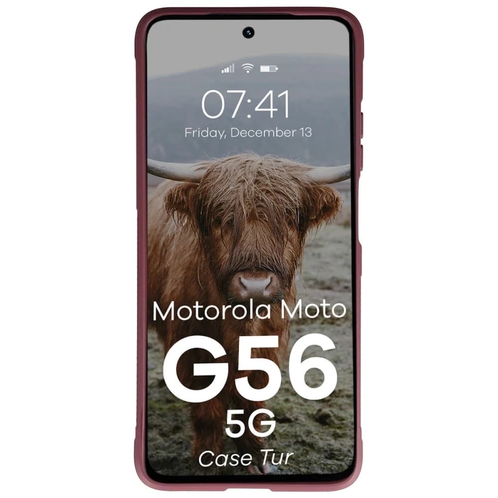 Bizon Case Tur Motorola Moto G56 5G burgunderrot - 5