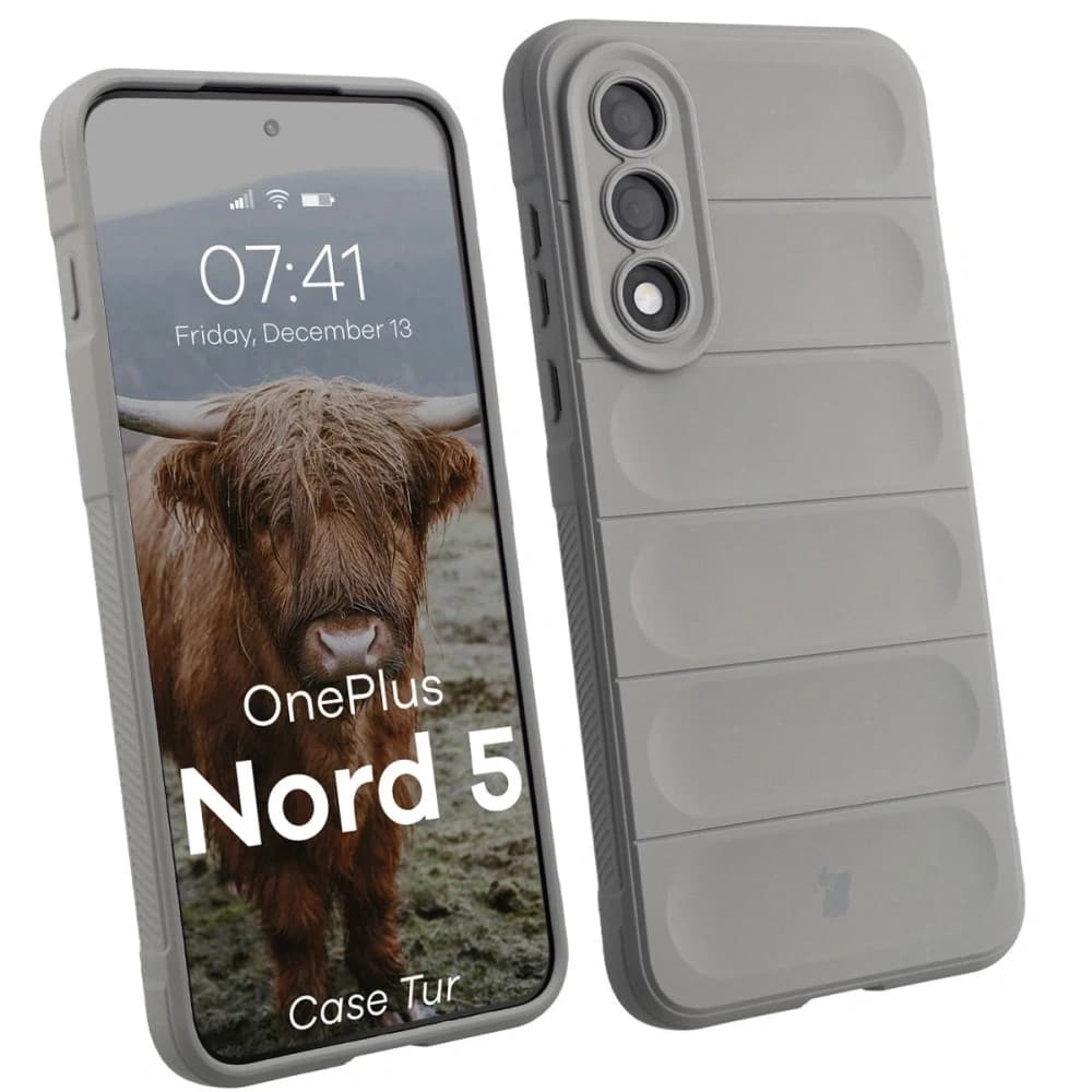 Bizon Case Tur OnePlus Nord 5 světle šedá - 1