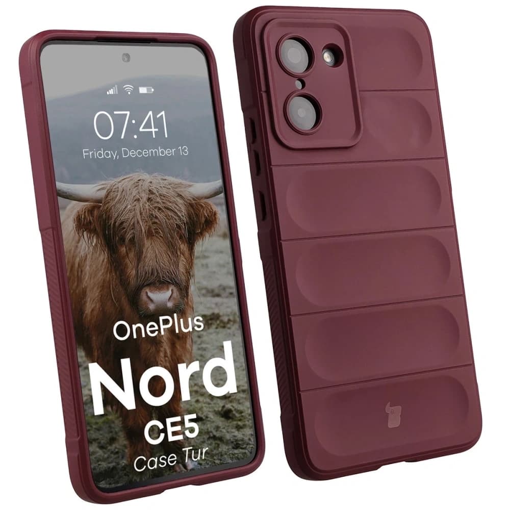 Bizon Case Tur OnePlus Nord CE5 5G burgundy - 1