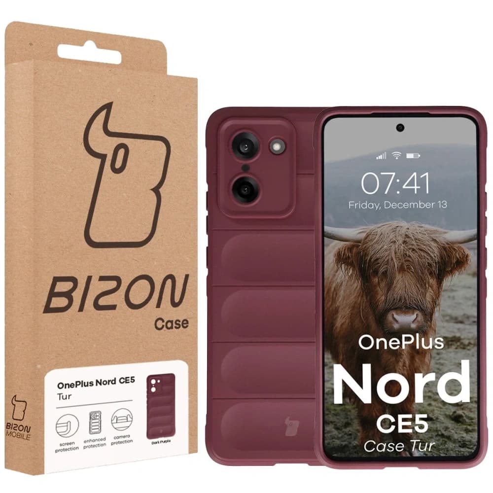 Bizon Case Tur OnePlus Nord CE5 5G burgundy - 8