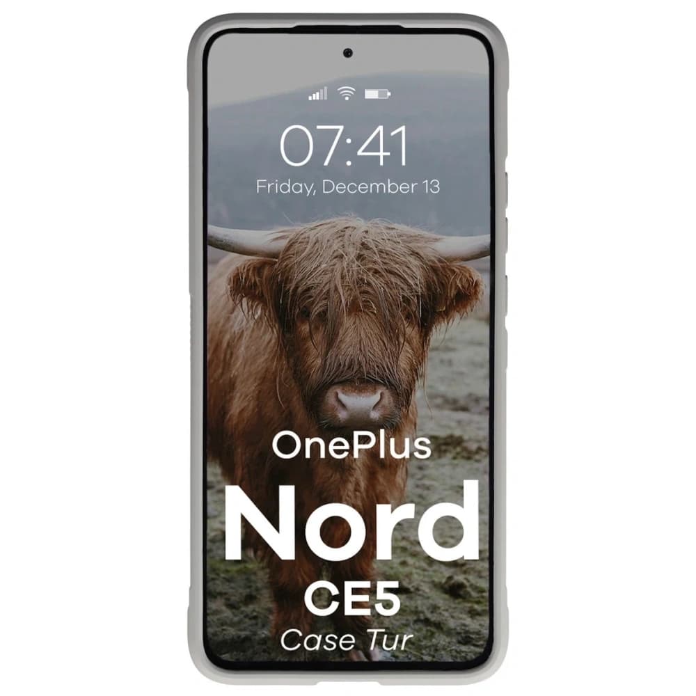 Bizon Case Tur OnePlus Nord CE5 5G světle šedá - 5