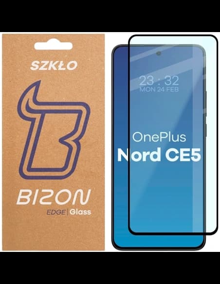 Bizon Glass Edge 2 OnePlus Nord CE5 5G black frame