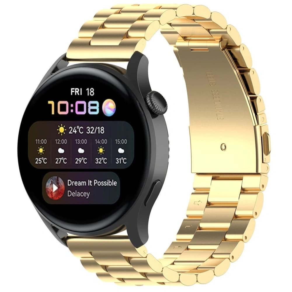 Bizon náramkové hodinky Aura QuickRelease 20mm zlaté - 4