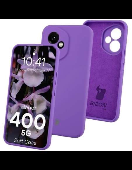 Bizon Soft Case Honor 400 purple