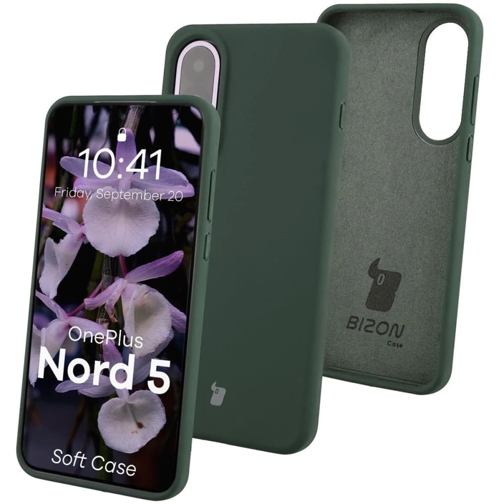 Bizon Soft Case OnePlus Nord 5 tmavě zelená - 1