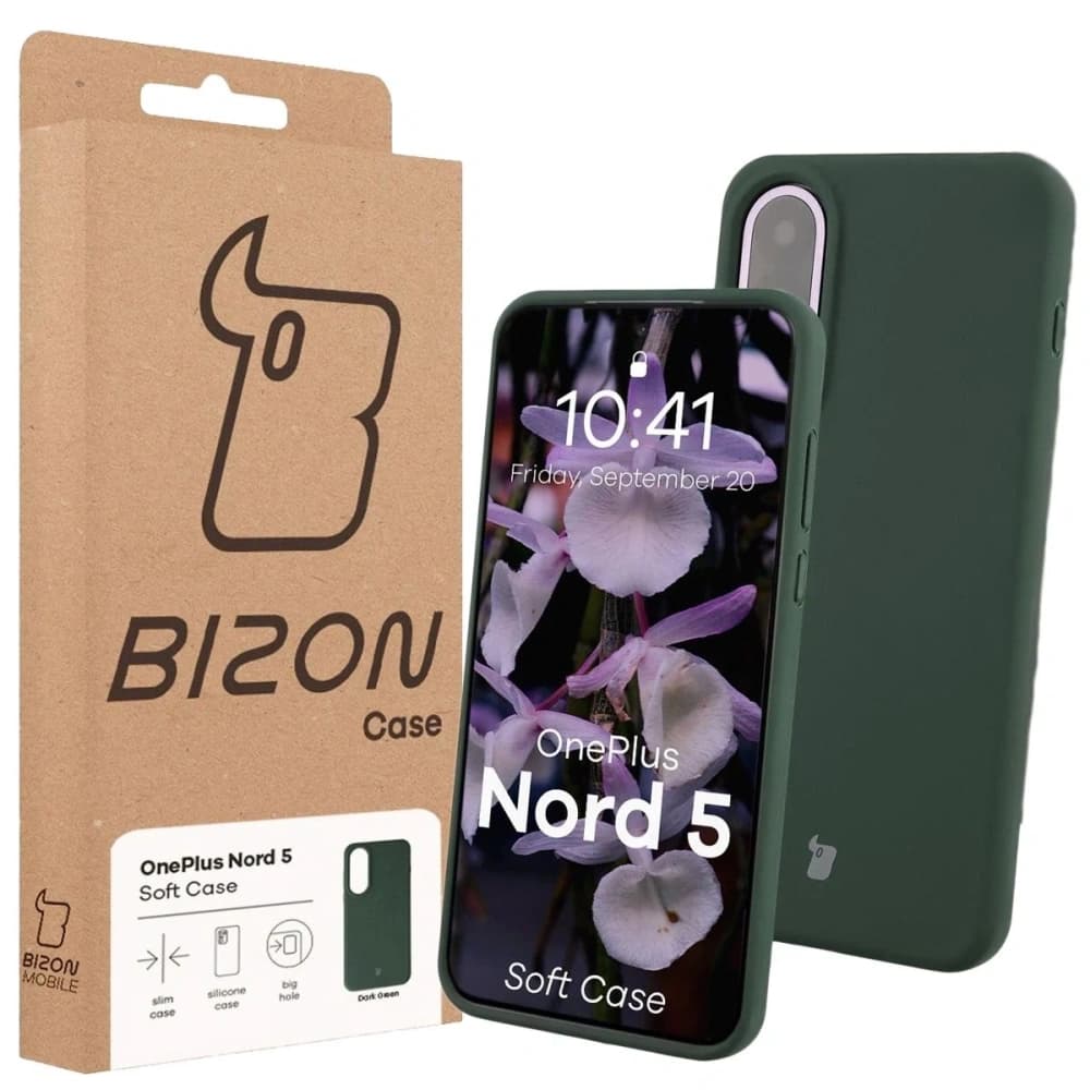 Bizon Soft Case OnePlus Nord 5 tmavě zelená - 7