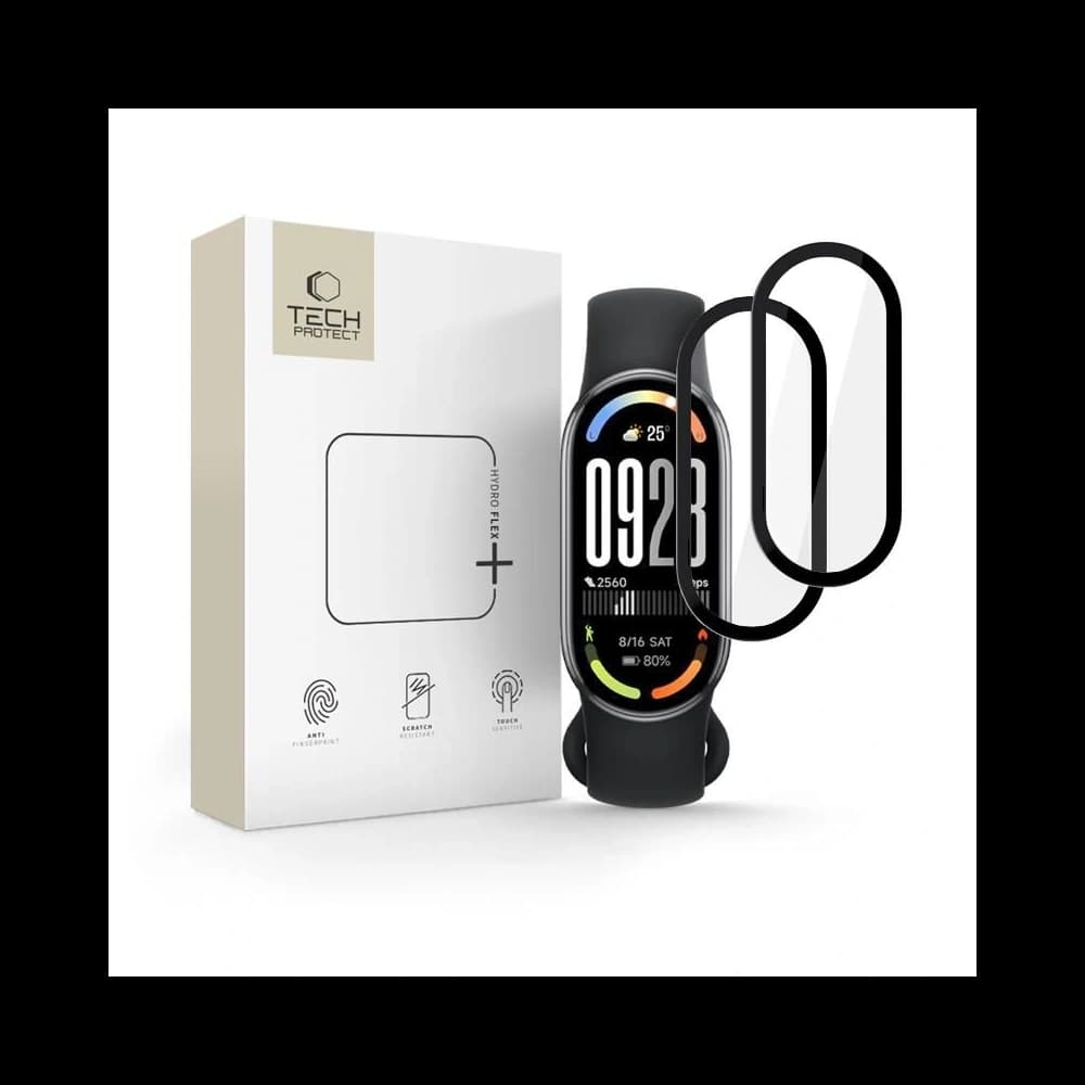 Tech-Protect Glass Flex+ Xiaomi Smart Band 10 / 10 NFC Schwarz [2 PACK] - 1