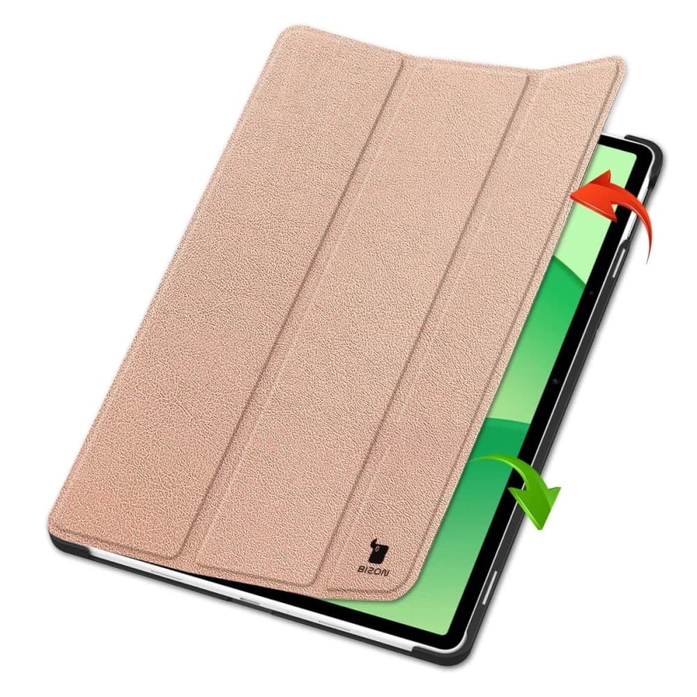 Bizon Case Tab Croc OnePlus Pad Lite / Oppo Pad SE rózsaarany - 6