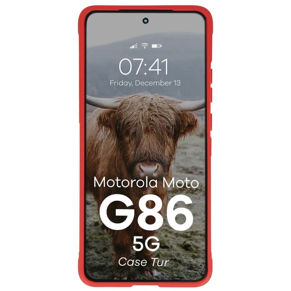 Bizon Case Tur Motorola Moto G86 5G rot - 5