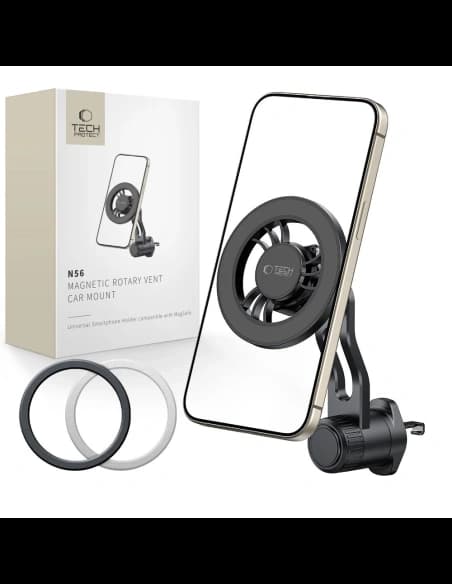 Tech-Protect N56 Magnetic MagSafe Rotable Vent Car Mount Black