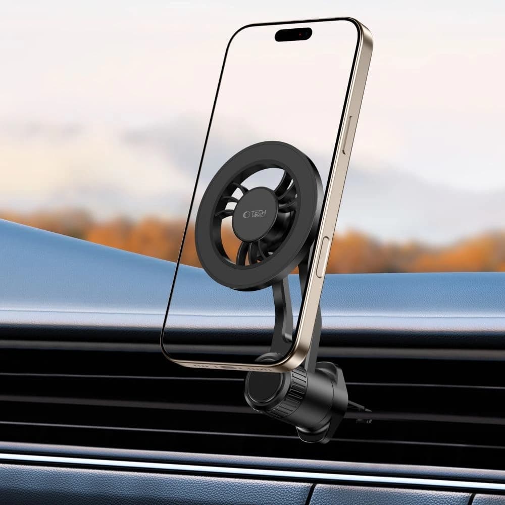 Tech-Protect N56 Magnetic MagSafe Rotable Vent Car Mount Black - 7