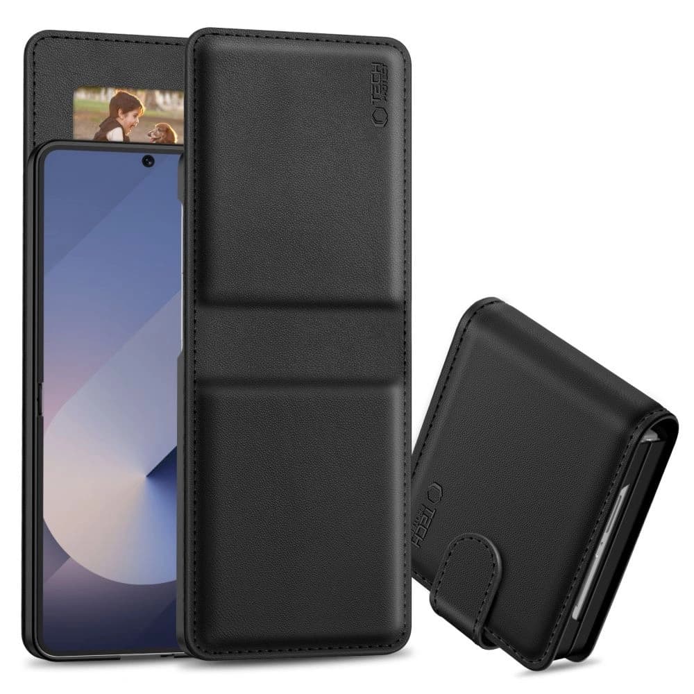 Tech-Protect Wallet Samsung Galaxy Z Flip 6 / 7 FE Negru - 1