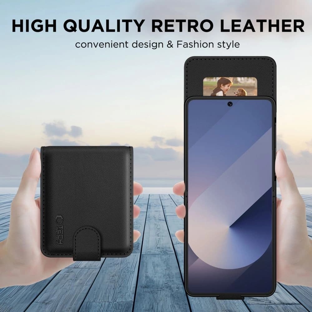 Tech-Protect Wallet Samsung Galaxy Z Flip 6 / 7 FE Negru - 2