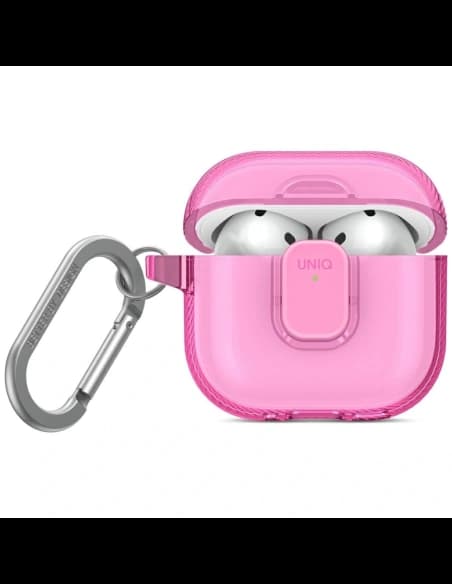 UNIQ Glase Pro Apple AirPods 4 Carcasă de blocare roz