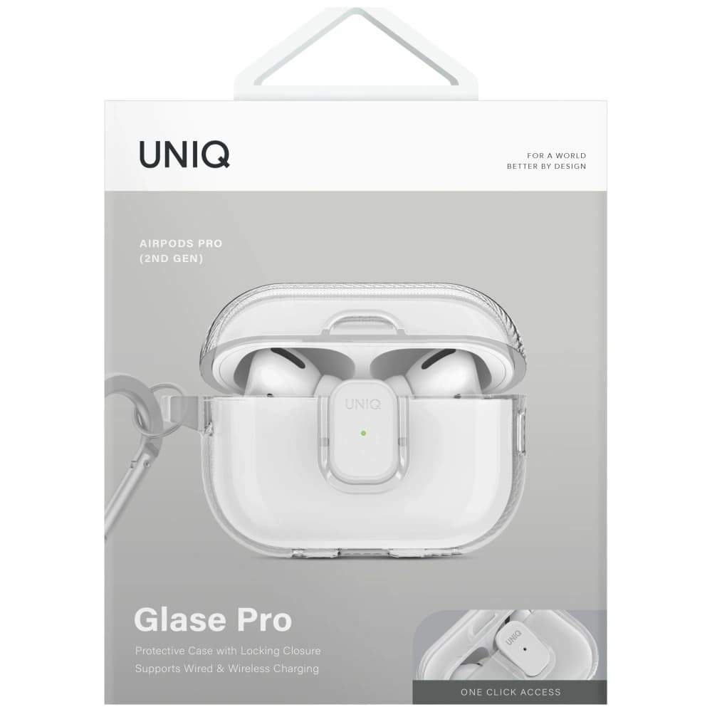 UNIQ Glase Pro Apple AirPods Pro 2 ochranný kryt čirý - 2