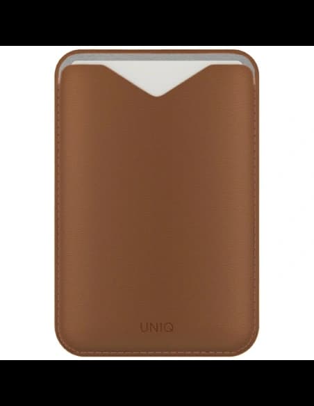 Portofel magnetic UNIQ Lyden Evo cu funcție de suport caramel