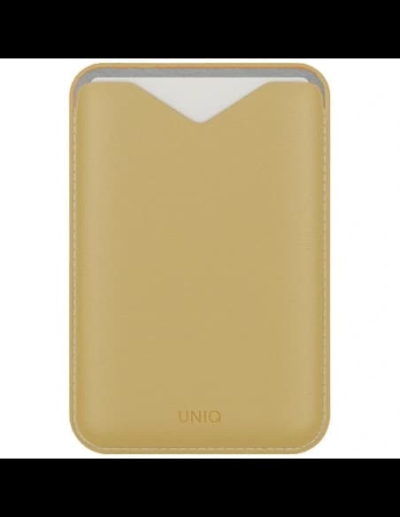 Portofel magnetic UNIQ Lyden Evo cu funcție de suport, galben.