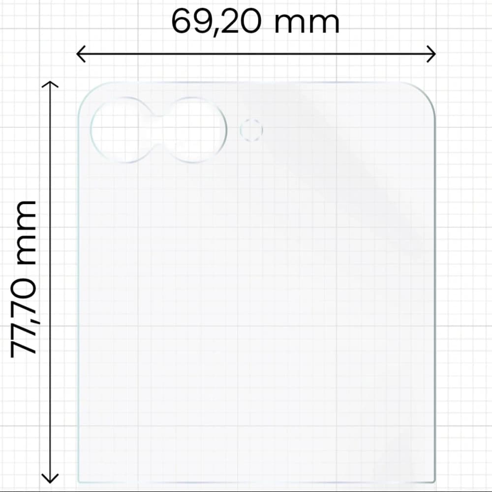 Bizon üvegfólia Nap Duo Samsung Galaxy Z Flip7 FE [2 Csomag] - 2