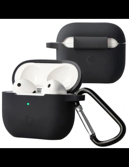 Bizon Case Kopfhörer Silikon Apple AirPods 3 schwarz