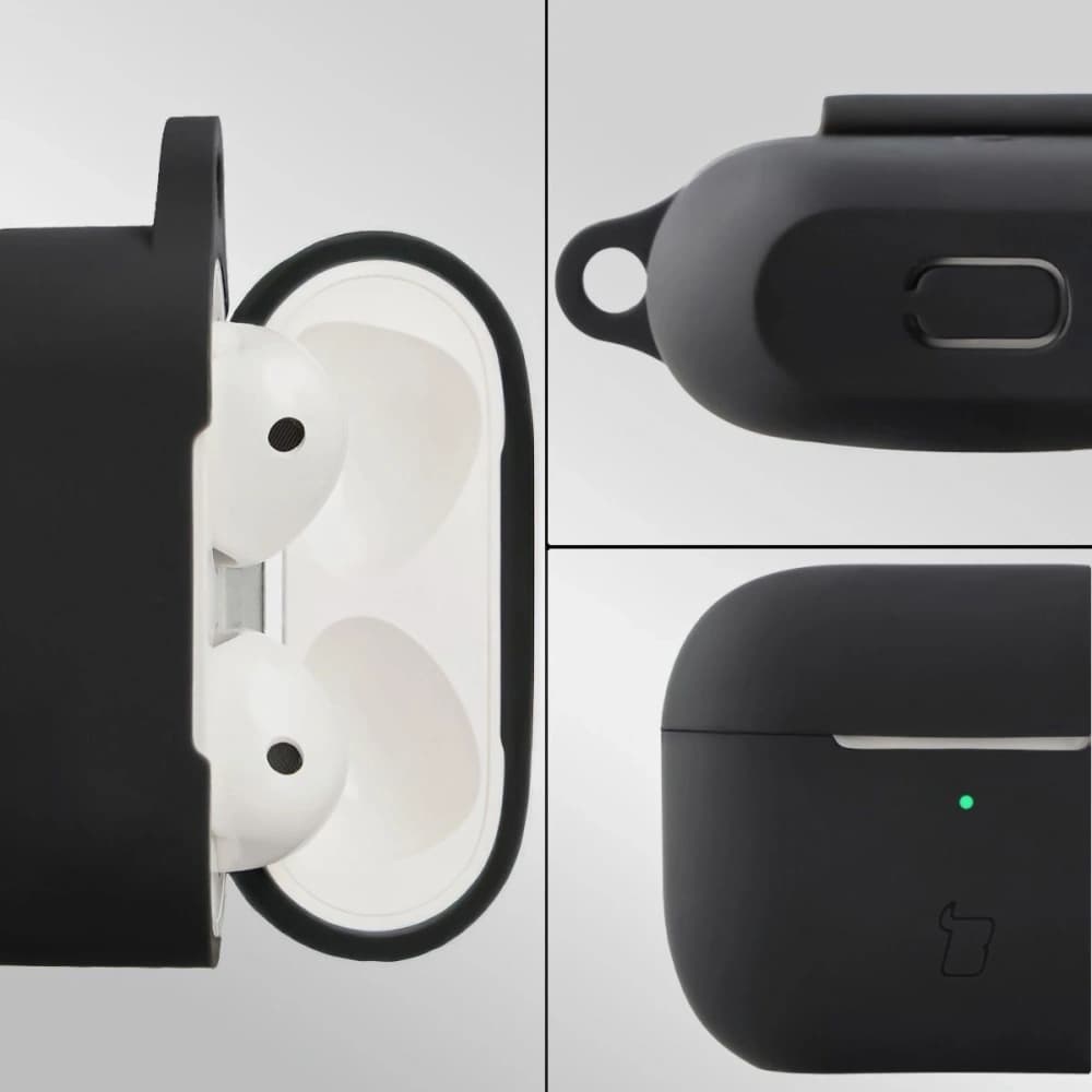 Bizon Case Kopfhörer Silikon Apple AirPods 3 schwarz - 3