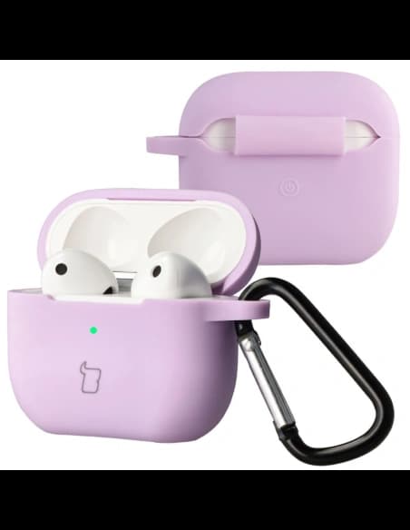 Bizon Case Kopfhörer Silikon Apple AirPods 3 lavendel