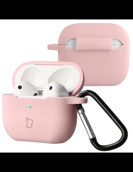 Bizon Case Kopfhörer Silikon Apple AirPods 3 hellrosa