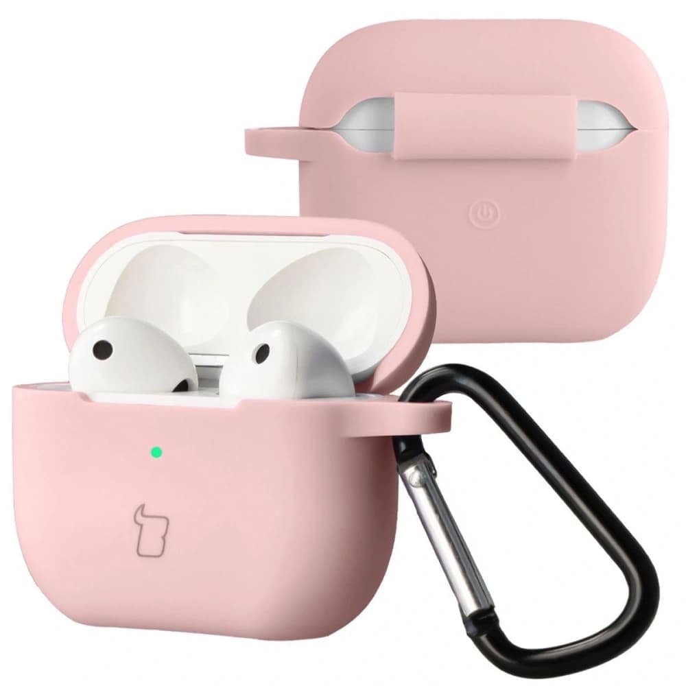 Bizon Case Kopfhörer Silikon Apple AirPods 3 hellrosa - 1