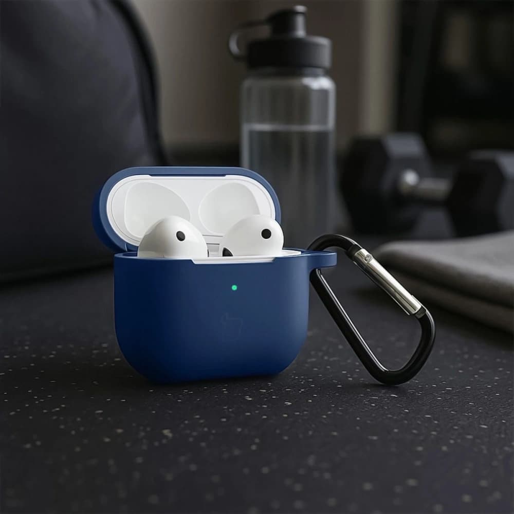 Bizon Case Kopfhörer Silikon Apple AirPods 3 marineblau - 4
