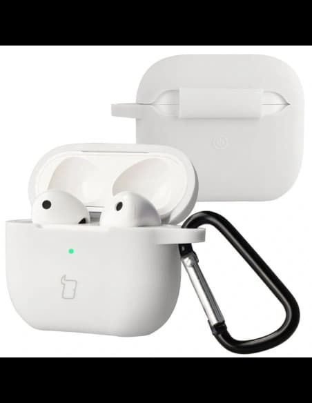 Bizon Case Kopfhörer Silikon Apple AirPods 3 weiß