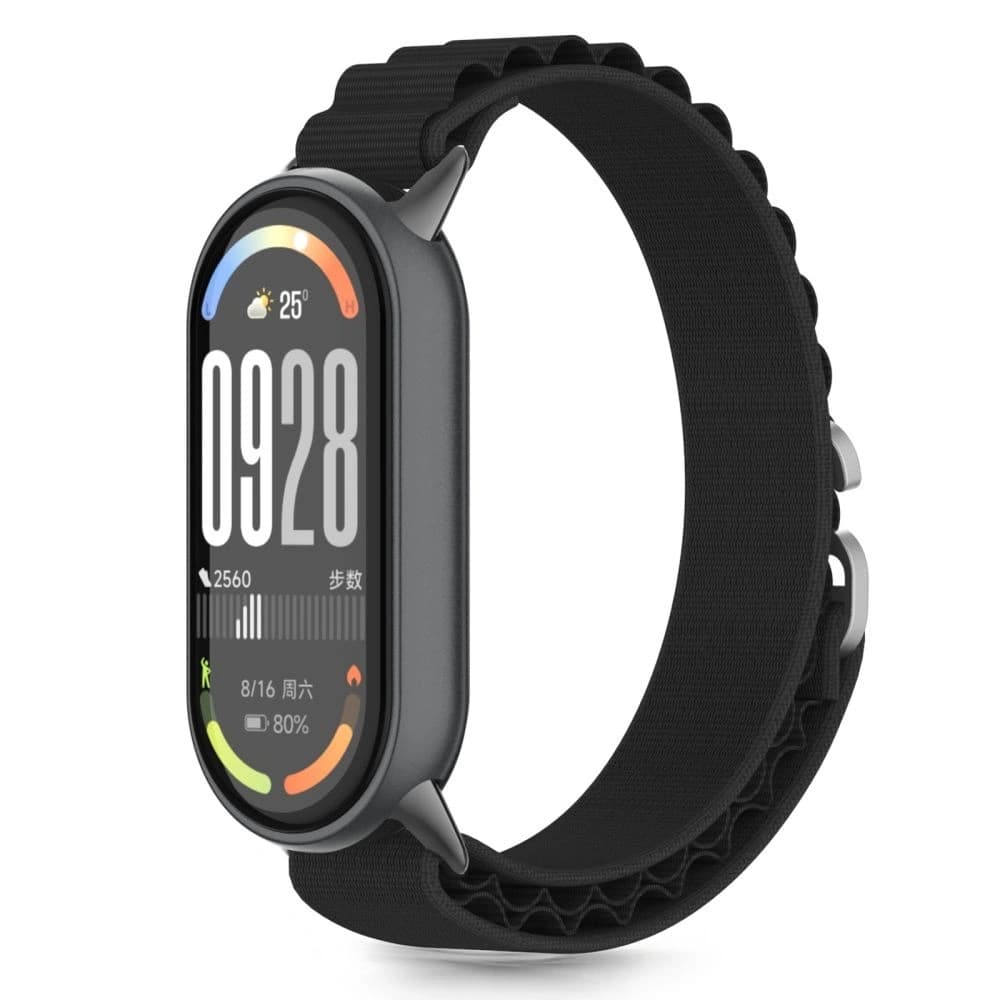 Tech-protect Nylon Pro Xiaomi Smart Band 8 / 9 / 10 / Nfc Black - 1