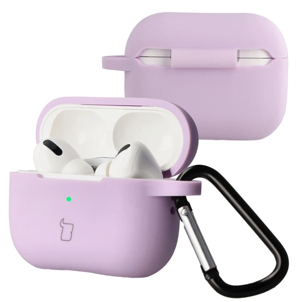 Căști Bizon Case din silicon pentru Apple AirPods Pro 2 lavandă - 1