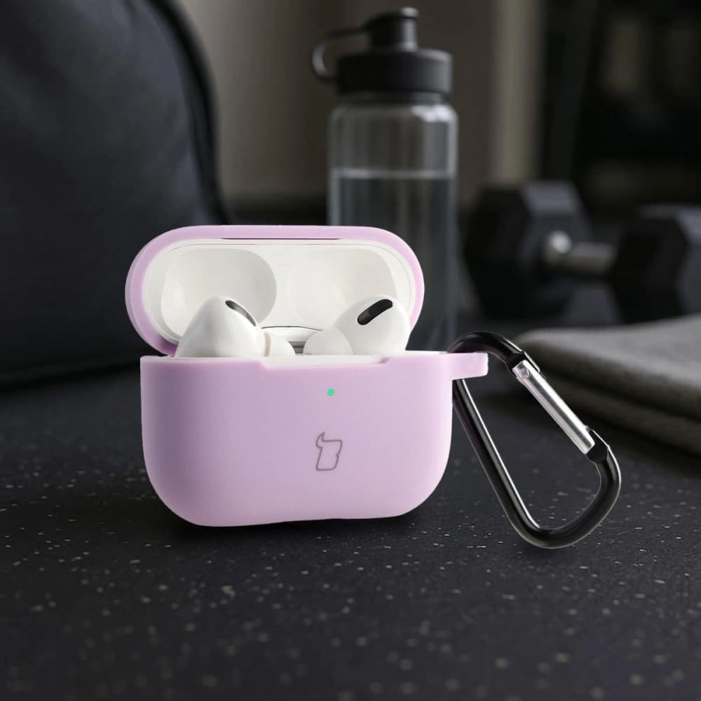 Căști Bizon Case din silicon pentru Apple AirPods Pro 2 lavandă - 4