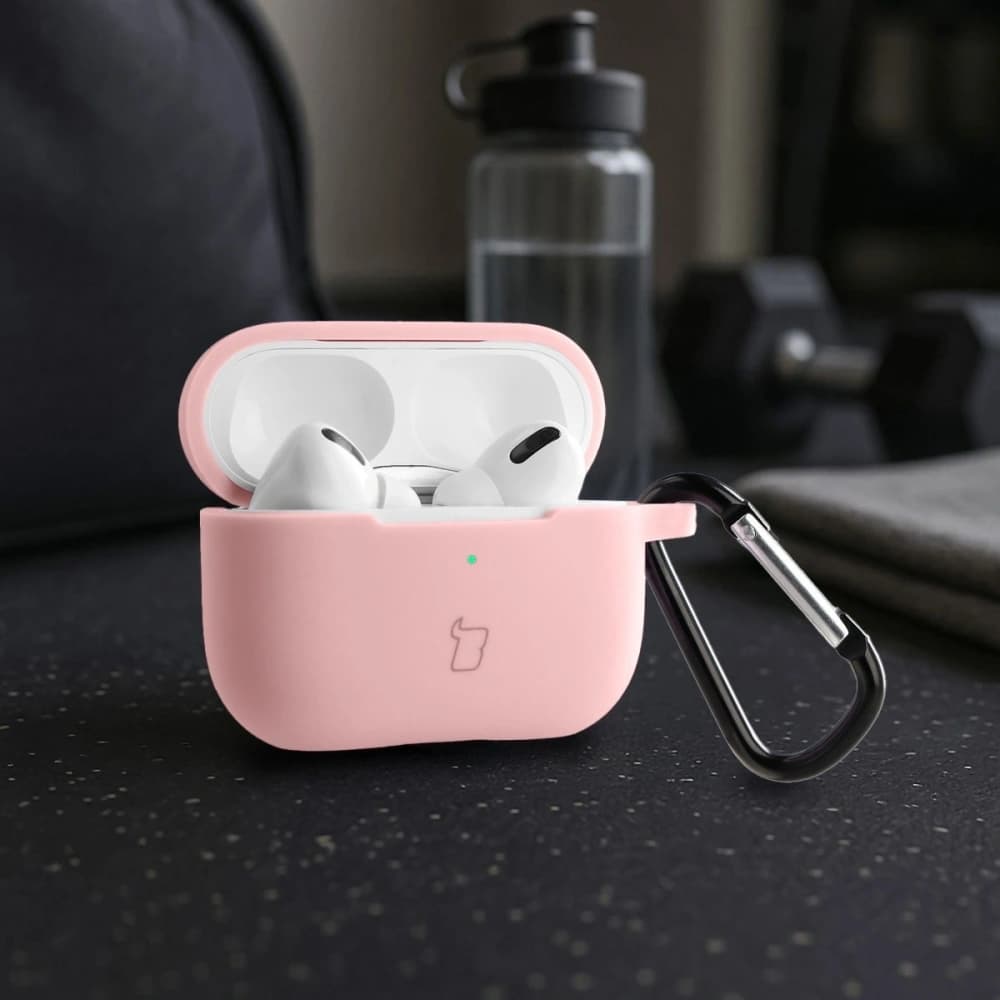 Bizon Case sluchátka silikonová Apple AirPods Pro 2 světle růžová - 4