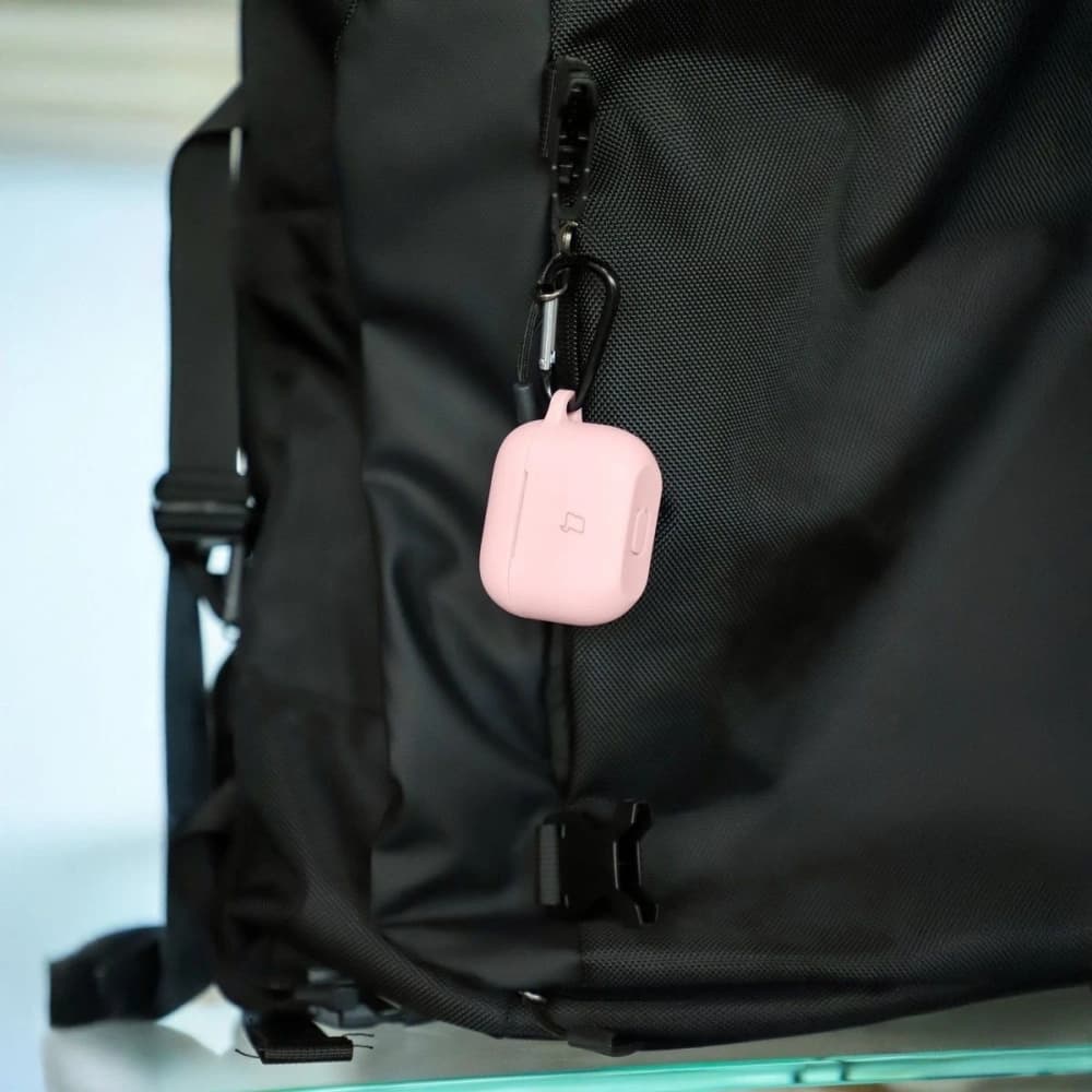 Bizon Case sluchátka silikonová Apple AirPods Pro 2 světle růžová - 5