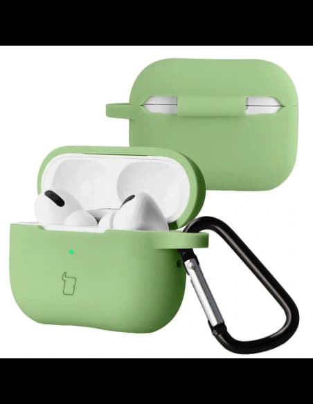 Bizon Case sluchátka silikonová Apple AirPods Pro 2 světle zelená