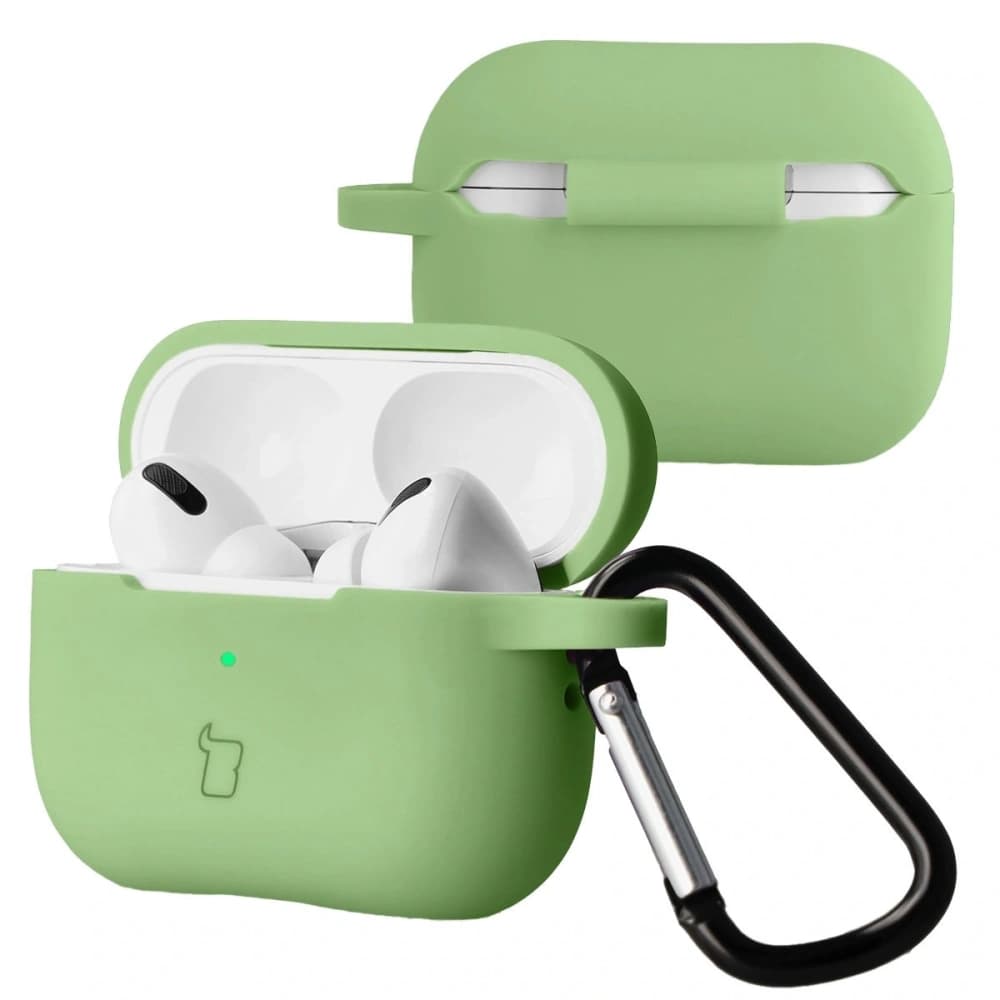 Bizon Case Headphone Silicone Apple AirPods Pro 2 light green - 1