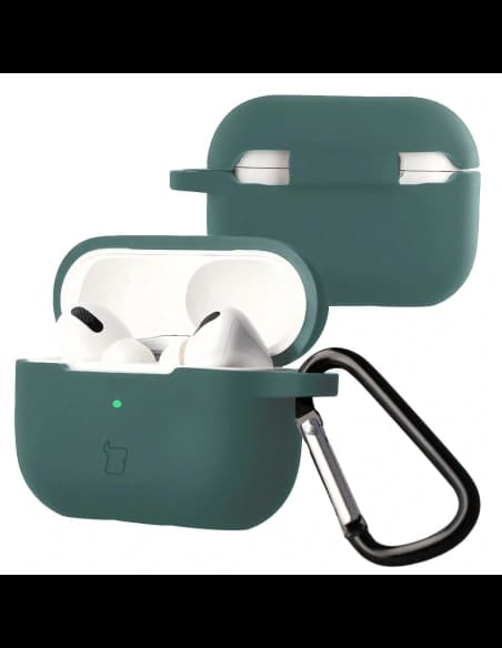Bizon Case sluchátka silikonová Apple AirPods Pro 2 tmavě zelená