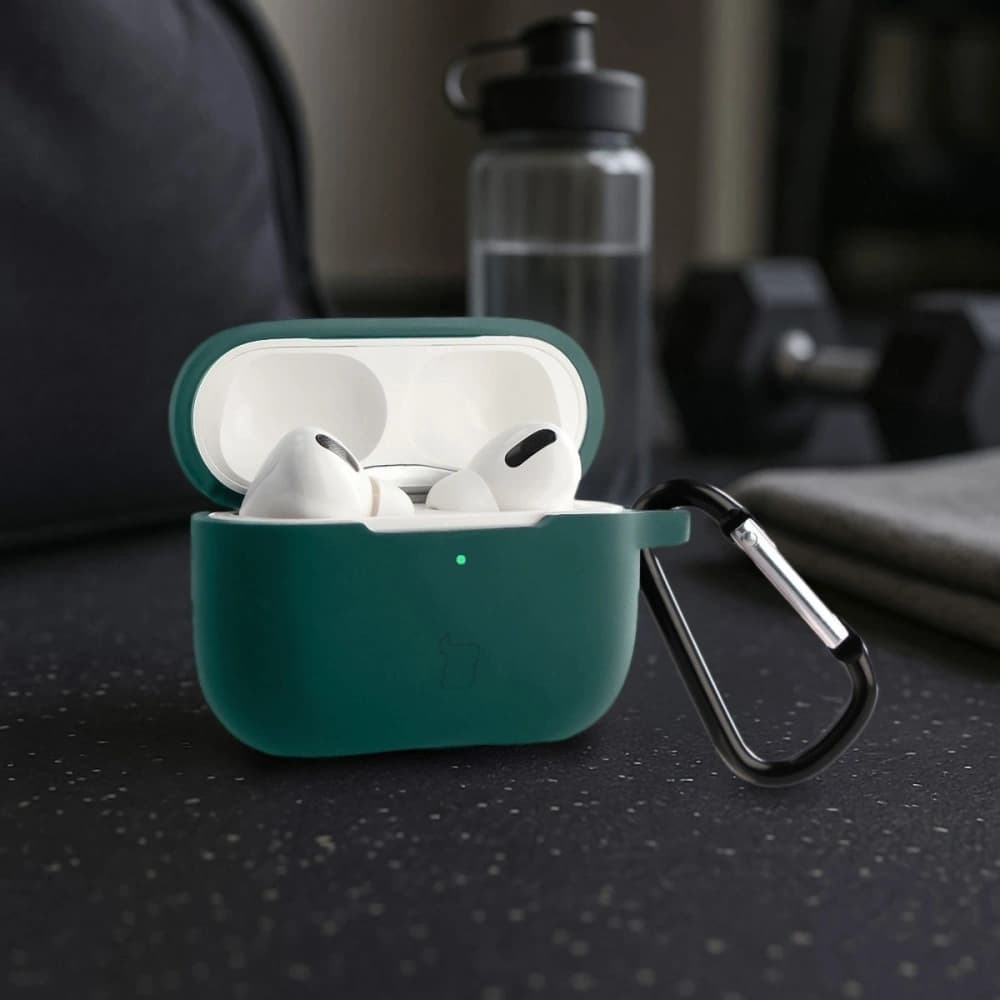 Bizon Case Kopfhörer Silikon Apple AirPods Pro 2 dunkelgrün - 4