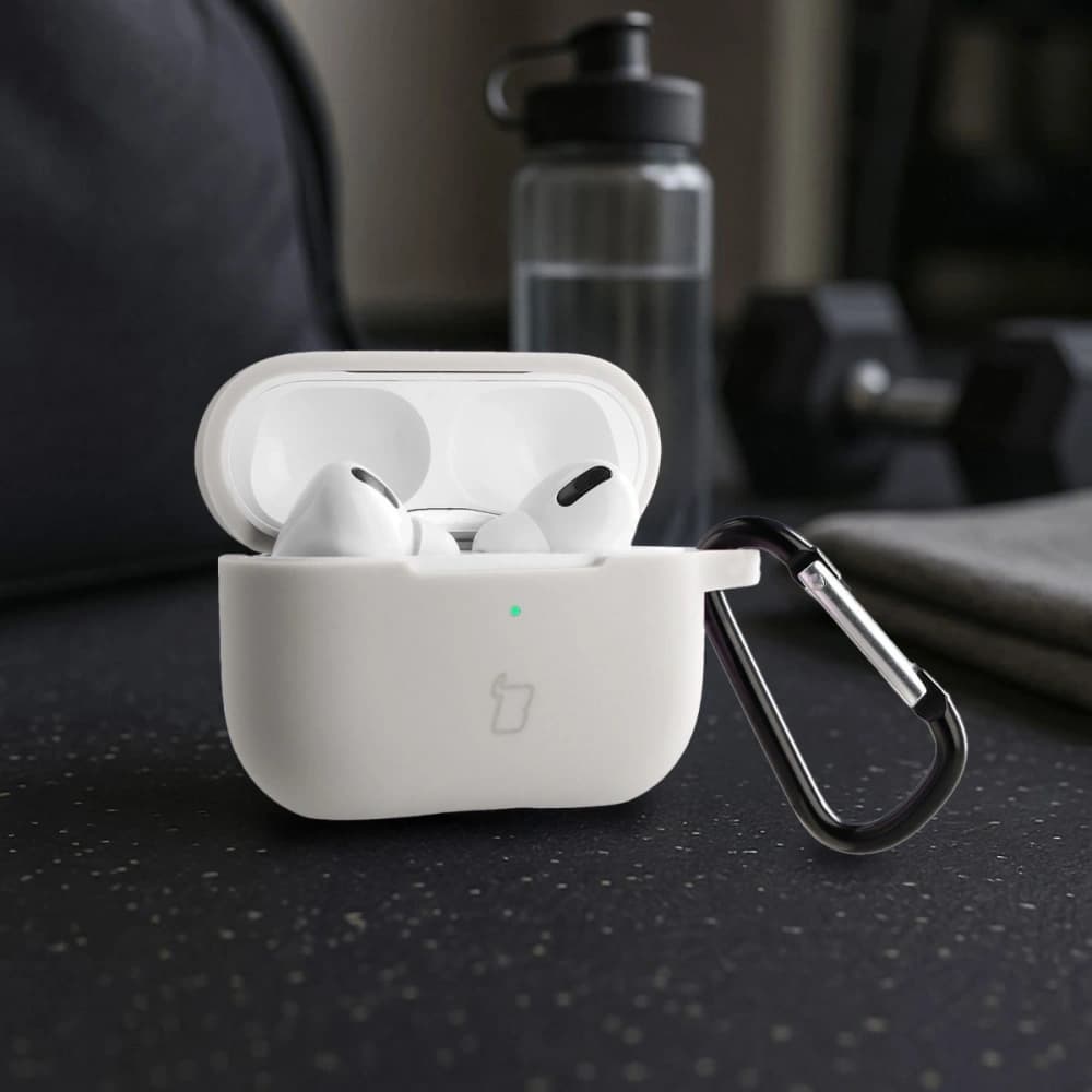 Bizon Case Kopfhörer Silikon Apple AirPods Pro 2 weiß - 4