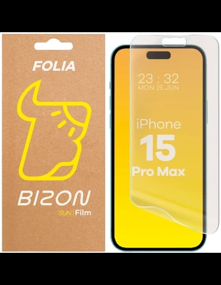 Film de protecție Bizon Glass Sun pentru Apple iPhone 15 Pro Max