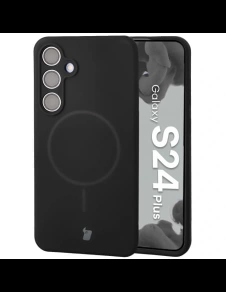 Bizon Soft Case Magnetic Samsung Galaxy S24+ Plus fekete