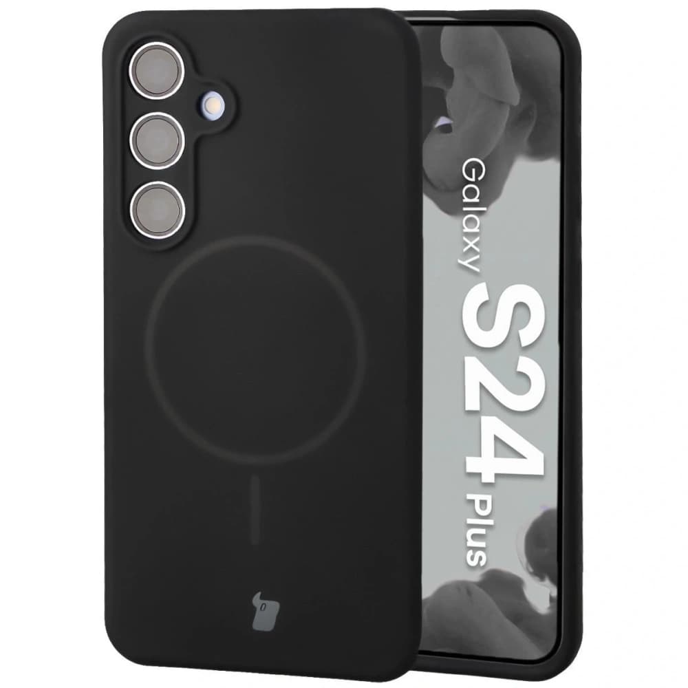 Bizon Soft Case Magnetic Samsung Galaxy S24+ Plus fekete - 1