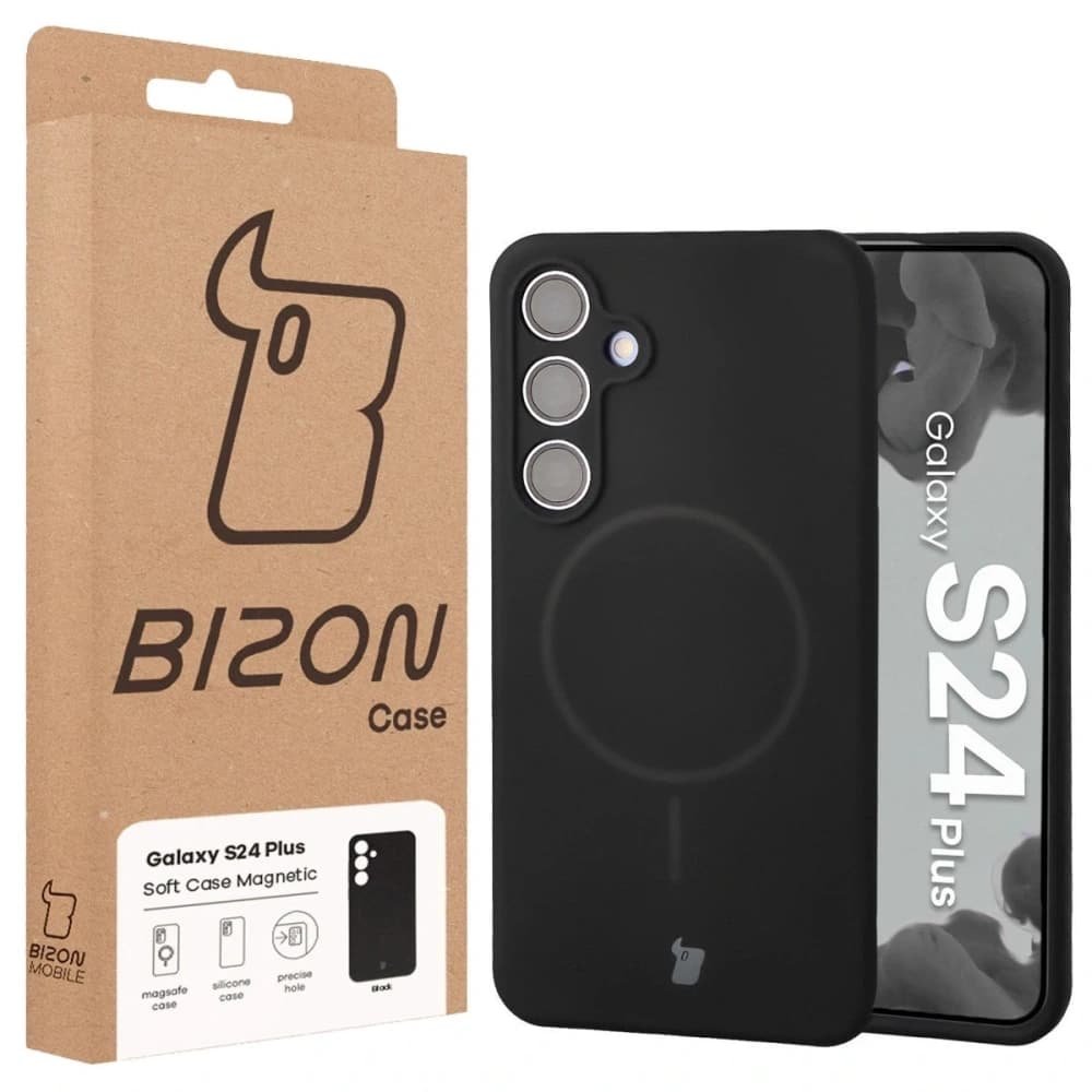 Bizon Soft Case Magnetic Samsung Galaxy S24+ Plus fekete - 8