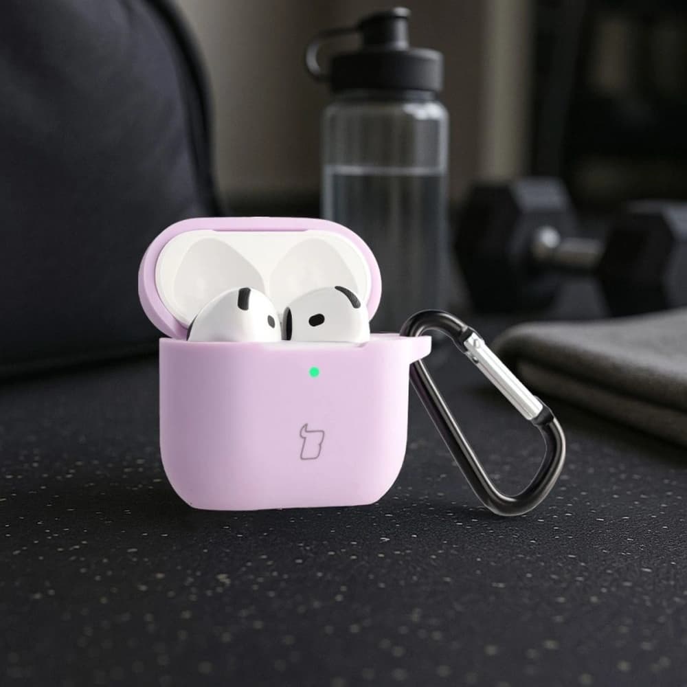 Bizon Case Headphone Silicone Apple AirPods 4 lavender - 4