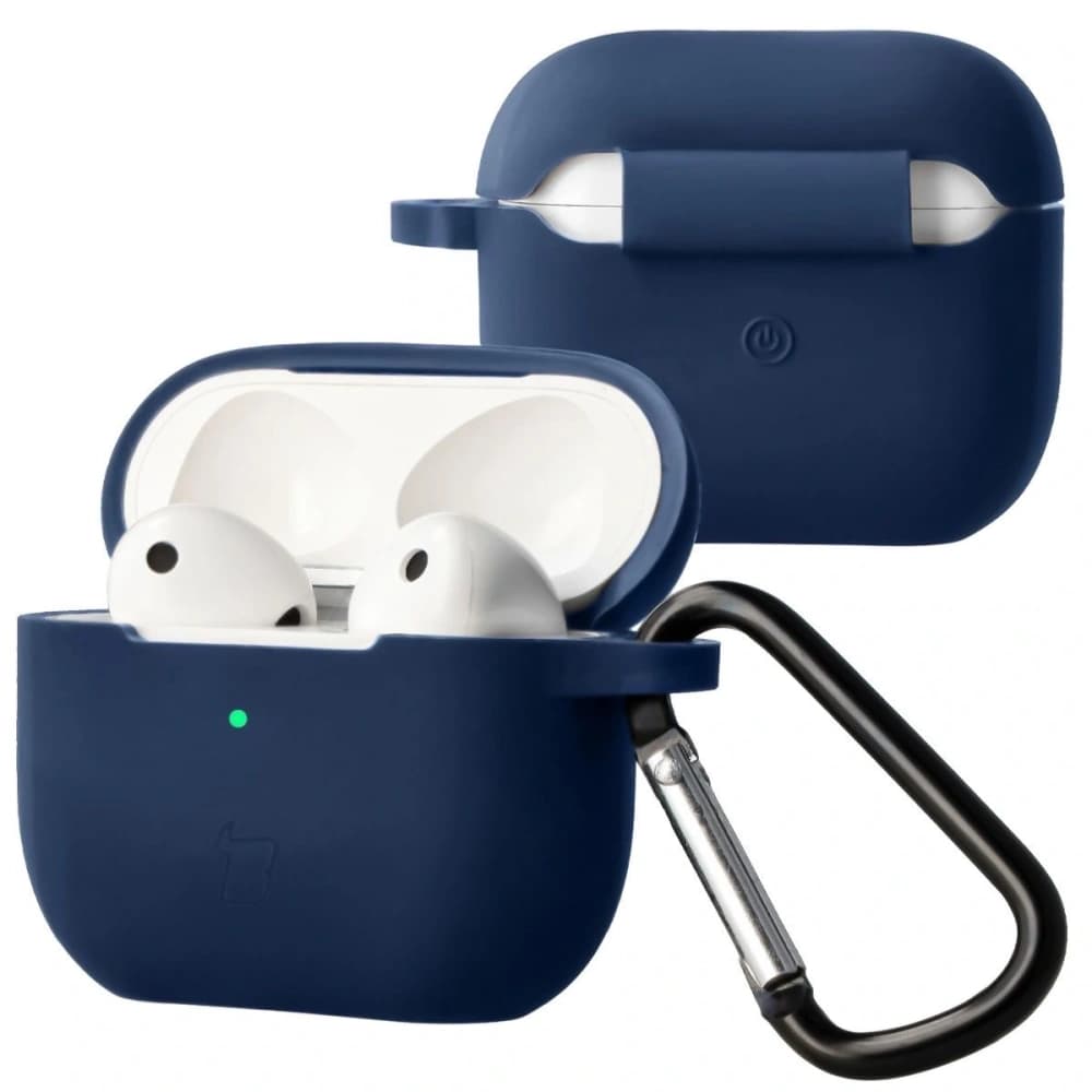 Bizon Case sluchátka silikonová Apple AirPods 4 tmavě modrá - 1