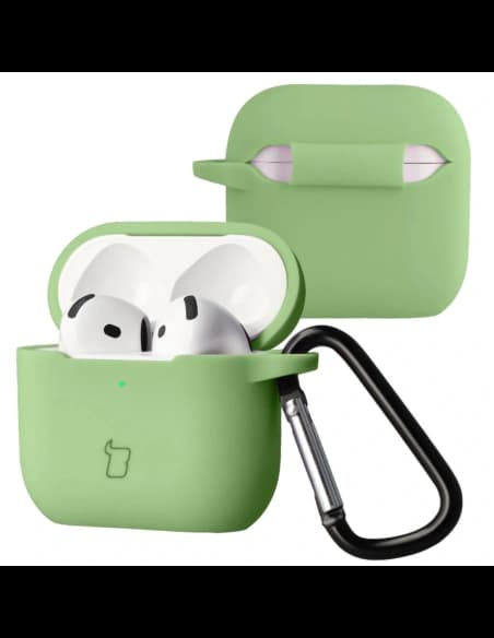 Căști Bizon Case Silicone Apple AirPods 4 verde deschis