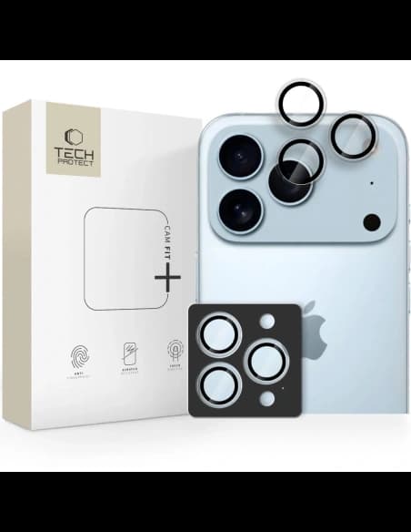 Osłona aparatu Tech-Protect Camring Fit+ do Apple iPhone 14 Pro / Max / 15 Pro / Max / 16 Pro / Max / 17 Pro / Max Clear