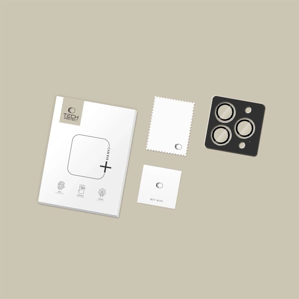 Tech-Protect Camring Fit+ Apple iPhone 14 Pro / Max / 15 Pro / Max / 16 Pro / Max / 17 Pro / Max Čirý - 4