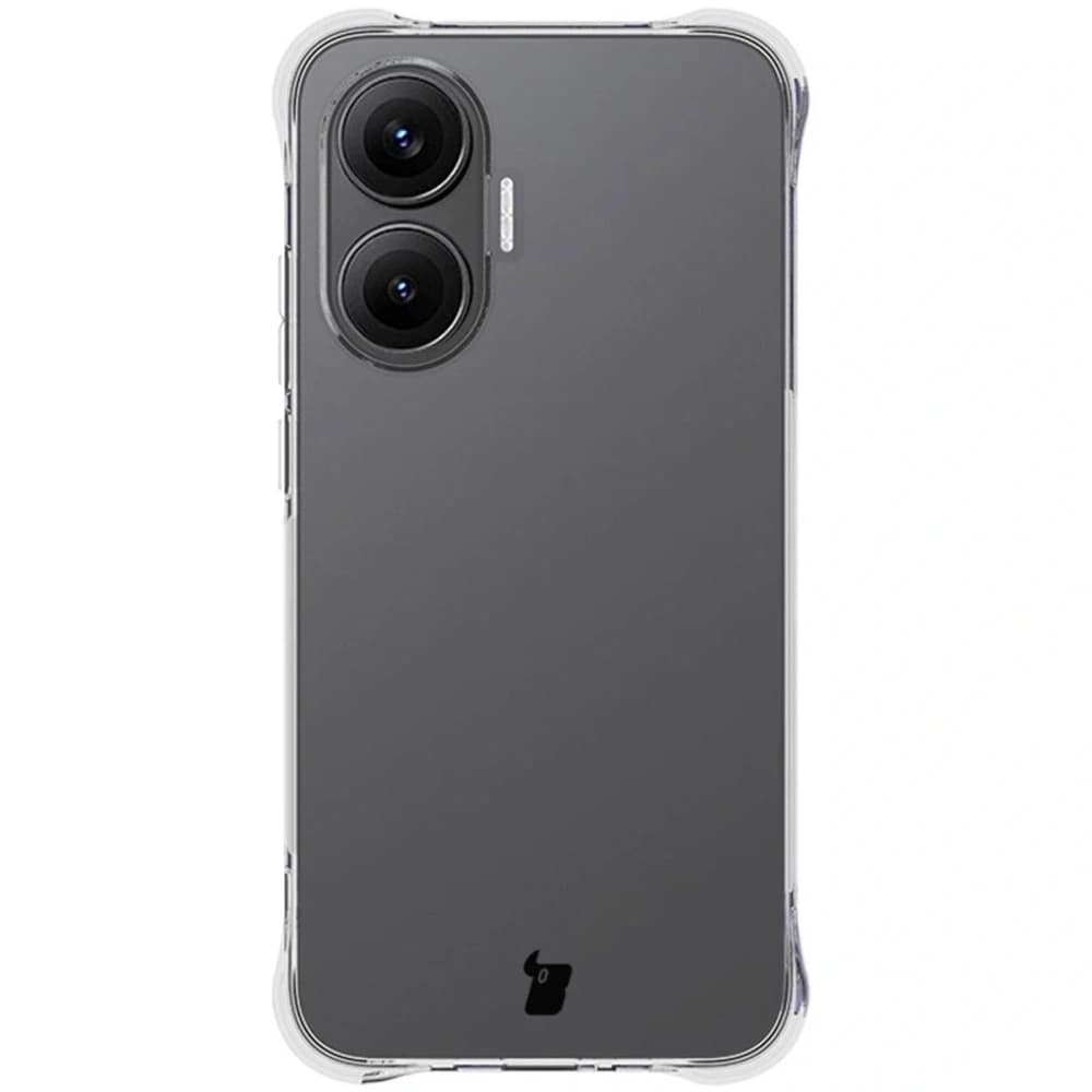 Bizon Case Clear Pack Hülle + 2x gehärtetes Glas für Xiaomi POCO F7 - 2