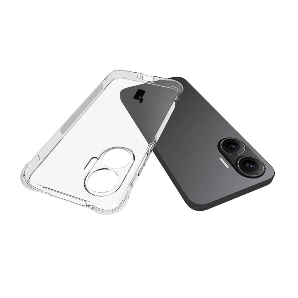 Bizon Case Clear Pack Hülle + 2x gehärtetes Glas für Xiaomi POCO F7 - 5